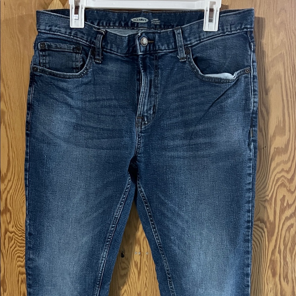Old Navy Men's Medium Blue Skinny Jeans 35X32